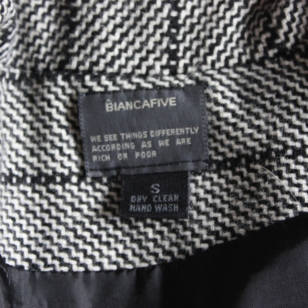 Vtg 80s Biancafive Power Suit Jacket Women's Size Small Gray - Picture 5 of 7